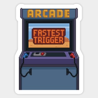 Pixelart Arcade Fastest trigger V2 Sticker